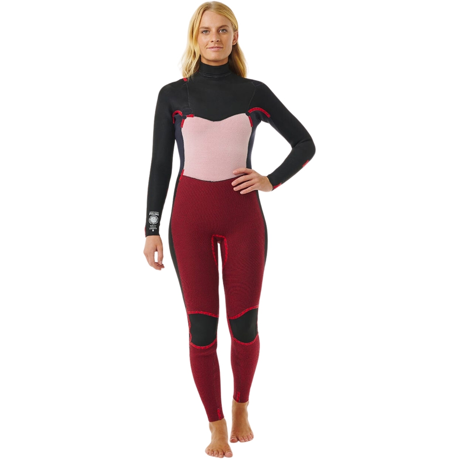 2025 Rip Curl Womens Dawn Patrol 5/3mm Chest Zip Wetsuit 14SWFS - Black